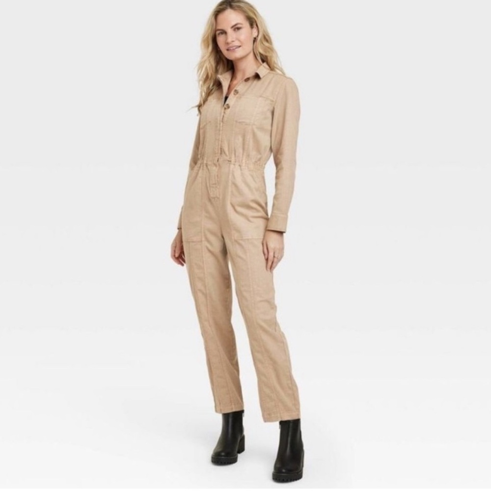 Tan Jumpsuit